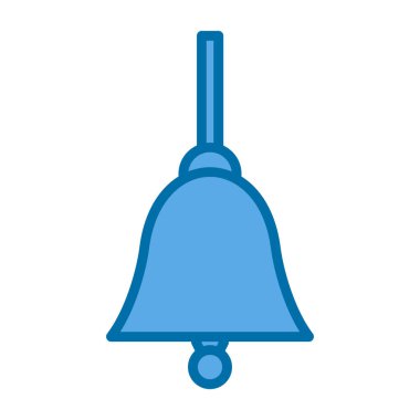 Bir çan simgesinin vektör illüstrasyonu  