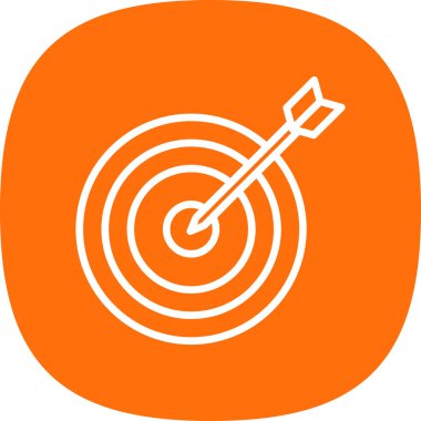 Hedef. Web simgesi basit illüstrasyon