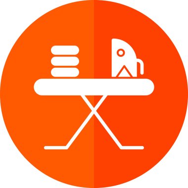 Ütü tahtası simgesi illüstrasyonu 