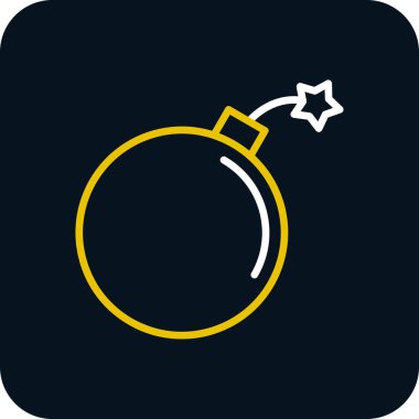 Bomba. Web simgesi basit illüstrasyon 