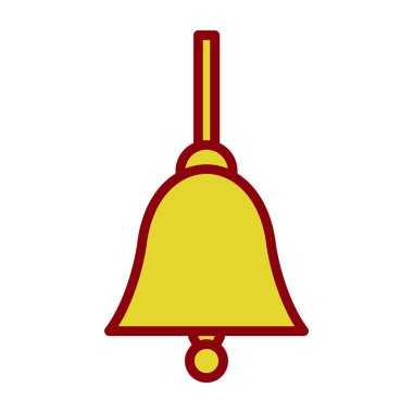 Bir çan simgesinin vektör illüstrasyonu  
