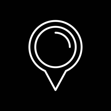 konum pin simgesi, basit vektör illüstrasyon tasarımı