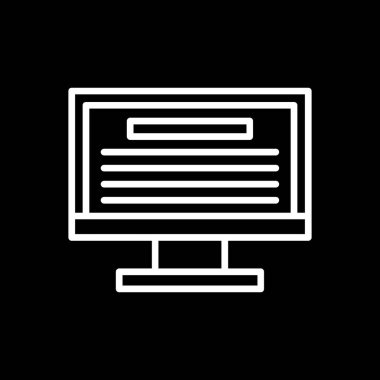 Web simgesini basit illüstrasyonla izle 