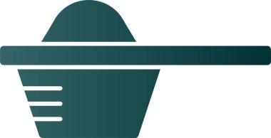 Kova düz vektör simgesi