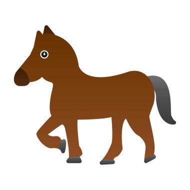 At yassı simgesi, vektör illüstrasyonu