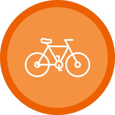 Bisiklet yassı simgesinin vektör illüstrasyonu