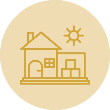 Ev vektör tasarımı. Ev düz simgesi 