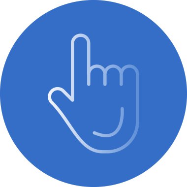 El hareketi simgesi, basit tasarım illüstrasyonu