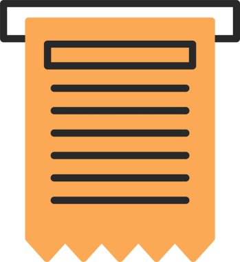 fatura simgesi, vektör illüstrasyonu basit tasarım