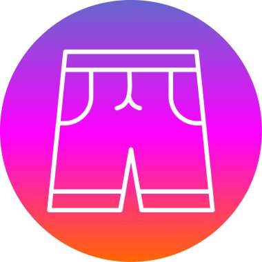 Kısa grafik simgesi, vektör illüstrasyonu basit tasarım