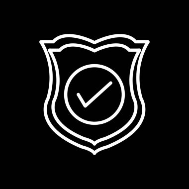 kalkan simgesi, vektör illüstrasyonu basit tasarım