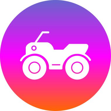 ATV araba simgesi vektör illüstrasyonu 