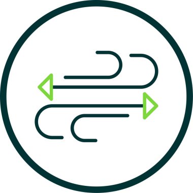 Tek bir izole yolun vektör çizimi