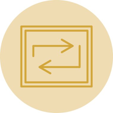 Web simgesi, vektör illüstrasyonunu tekrarla