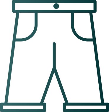 Kısa grafik simgesi, vektör illüstrasyonu basit tasarım