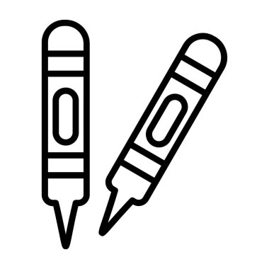 Boya kalemi simge vektör çizim