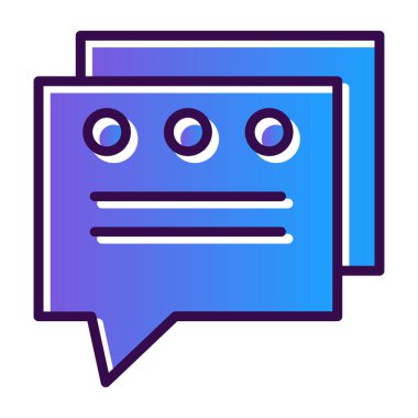 konuşma kabarcığı vektör çizimi