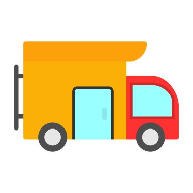 Camper van simge vektör çizim