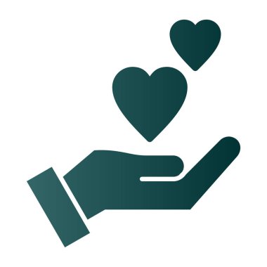 hayır düz kabartma renk simgesi