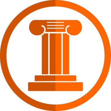 Sütun. Web simgesi basit illüstrasyon