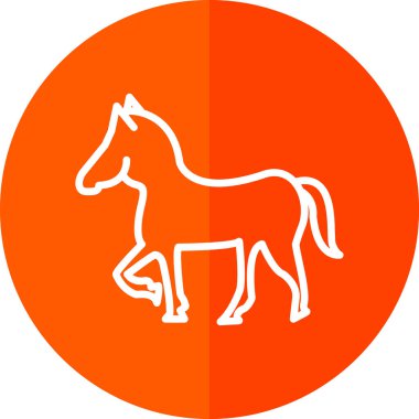 At yassı simgesi, vektör illüstrasyonu