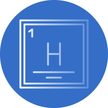 h harfi izole edilmiş simge vektör çizimi