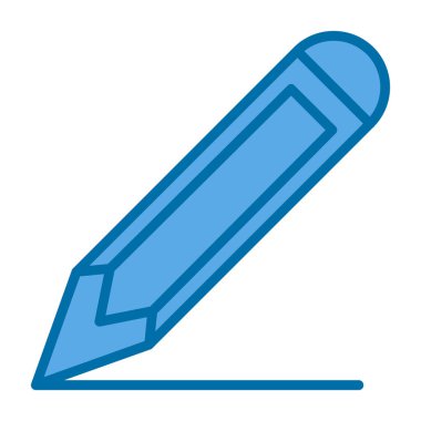 Kalem düz simge. Web vektörü basit illüstrasyon