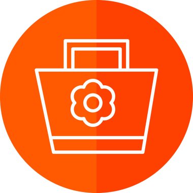 beautiful flower vector glyph icon