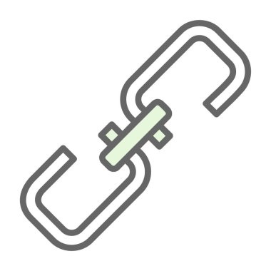 düz bağlantı vektör simgesi düz simgesi