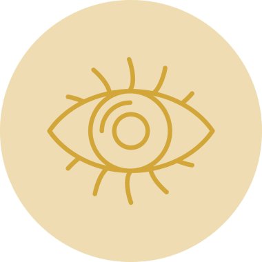 Göz düzlüğü simgesi, vektör çizimi