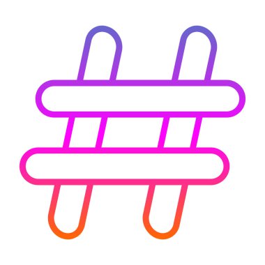 hashtag web simgesi, basit vektör illüstrasyonu