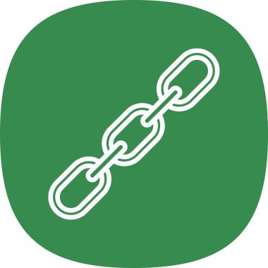 Zincir simgesi, vektör illüstrasyonu