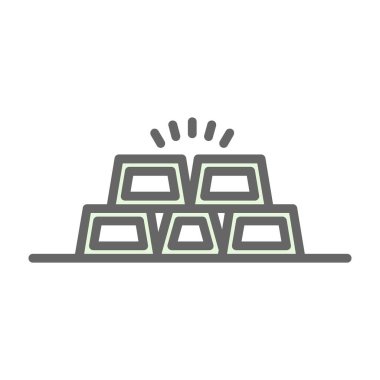 üç - renk çizgi simgesi.