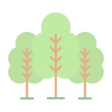 forest icon, vector illustration simple design