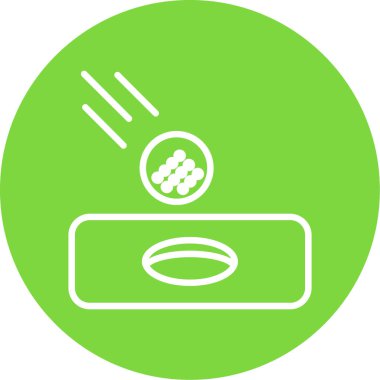 Bir b eksikliği simgesinin vektör çizimi