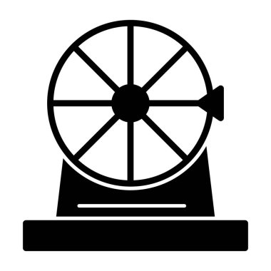 Tekerlek vektör simgesi. Basit tasarım