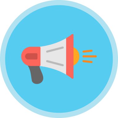 megafon simgesi, vektör illüstrasyonu basit tasarım