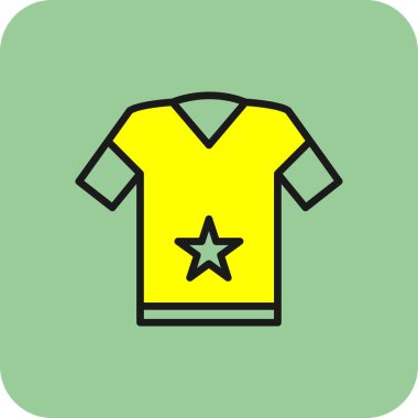 t-shirt simgesi veya logo izole edilmiş işaret sembolü çizimi