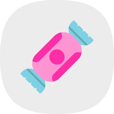 Şeker simgesinin vektör illüstrasyonu 