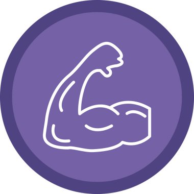 pazı simgesi. Web için basit kas vektör simgesi çizimi