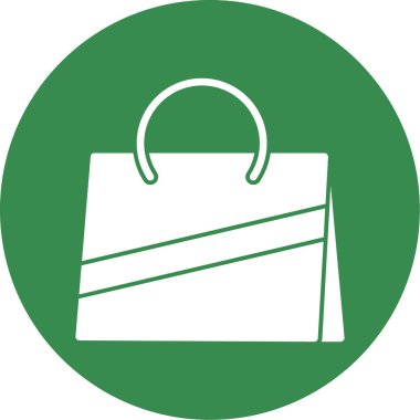 Alışveriş poşeti simgesi, vektör illüstrasyonu