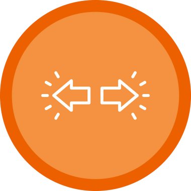 Ok. Web simgesi basit illüstrasyon