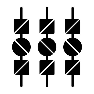 Seo ve teknoloji simgesinin vektör illüstrasyonu