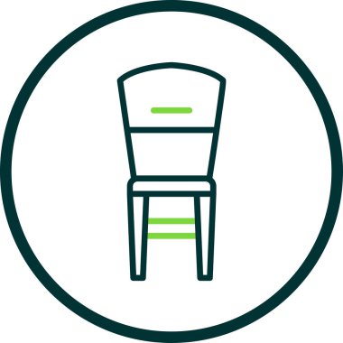 Sandalye. Web simgesi basit illüstrasyon                    