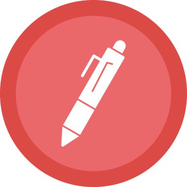 Dolma kalem simgesi, vektör illüstrasyonu basit tasarım