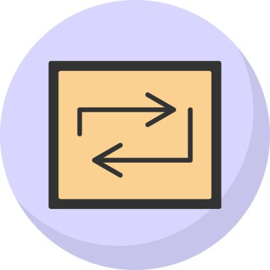 Web simgesi, vektör illüstrasyonunu tekrarla