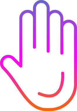 El simgesinin vektör illüstrasyonu 