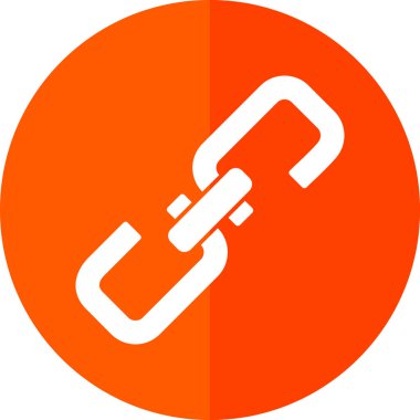 düz bağlantı vektör simgesi düz simgesi