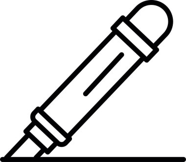 Kalem. Web simgesi basit tasarım