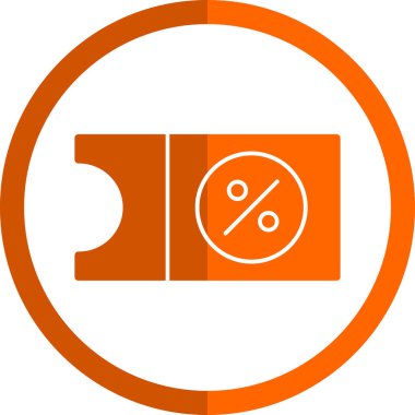 İndirim simgesi vektör illüstrasyonu